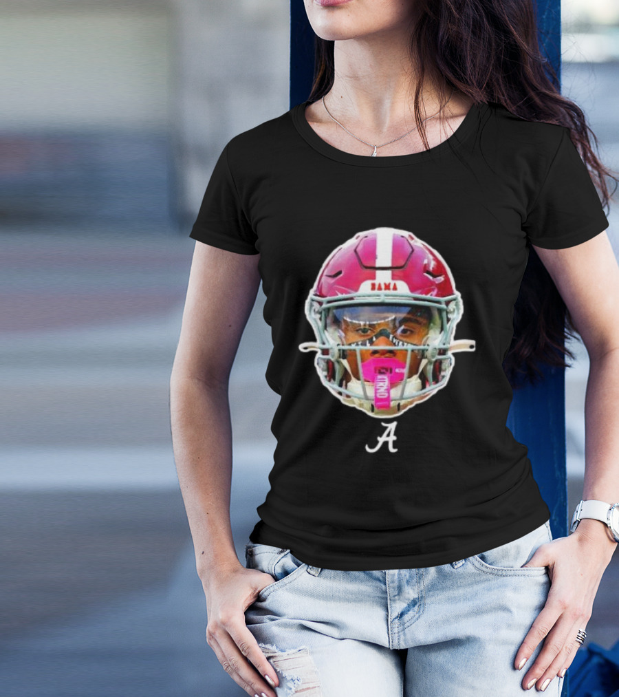 Ryan Williams Alabama Crimson Tide Bama Helmet Face A T-Shirt