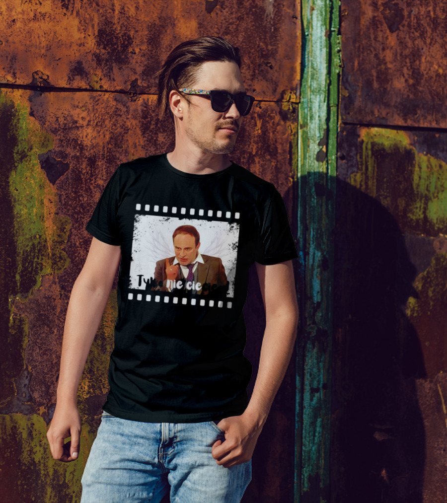 Tylko Nie Cieciem Stanisław Anioł Filmstrip Winged T-Shirt