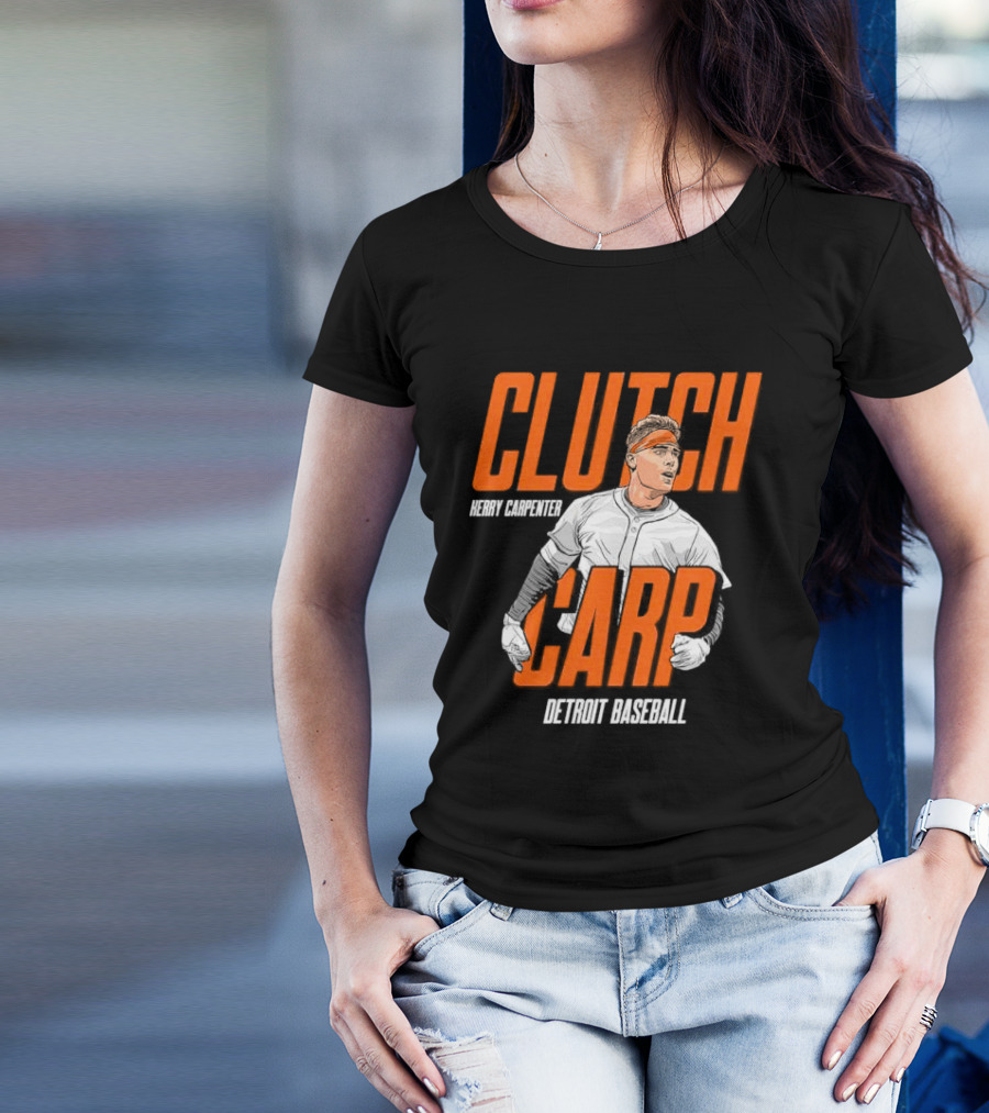 Clutch Carp Kerry Carpenter Detroit Baseball T-Shirt