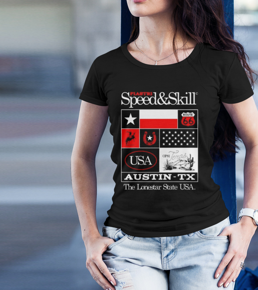 Piastri Speed And Skill Route 66 Austin TX The Lonestar State USA T-Shirt