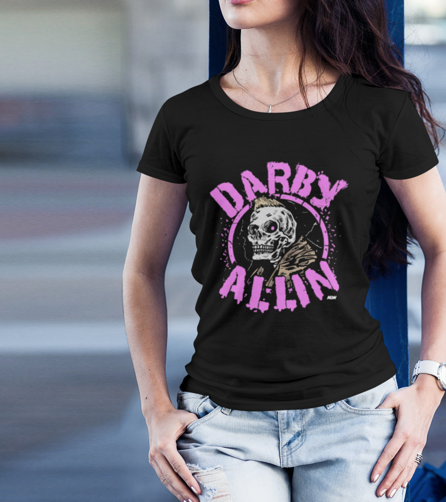 Darby Allin Aew Skull Punk T-Shirt