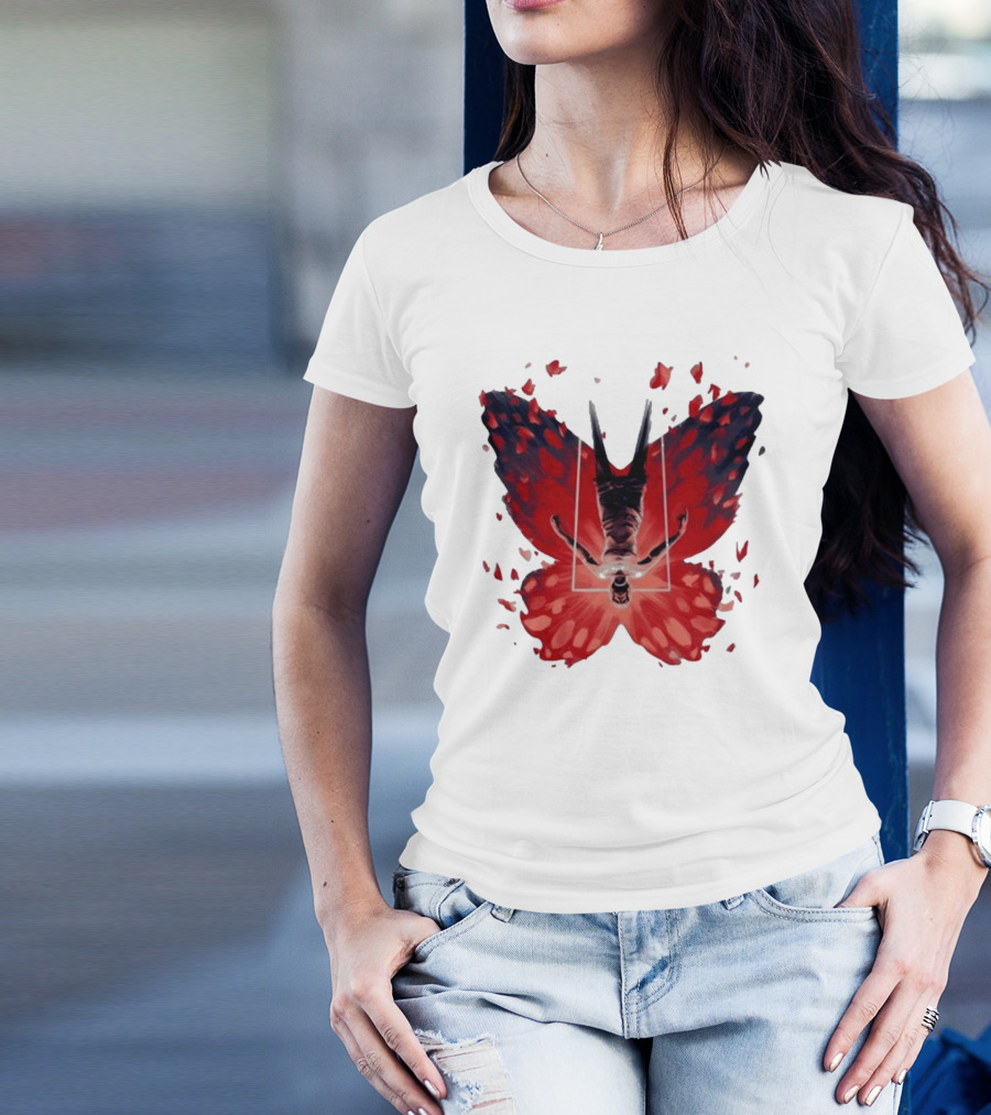 Silent Hill 2 Coicted Form Red Butterfly T-Shirt