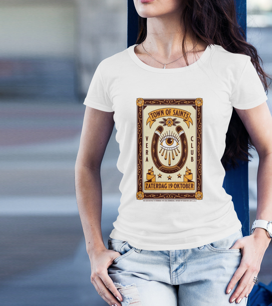 Town Of Saints Vera Club Zaterdag 19 Oktober Oosterstraat 44 Groningen Nederland T-Shirt