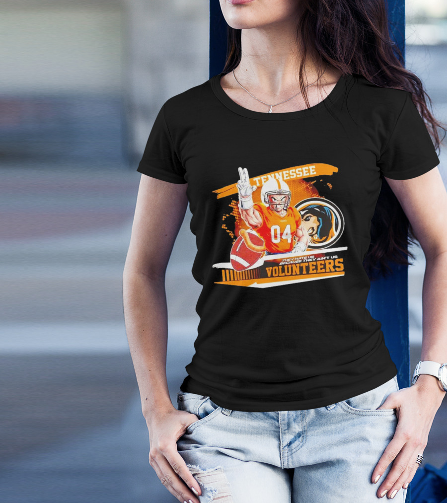 Tennessee Volunteers Goku 04 Football They Hate Us Because They Ain’t Us T-Shirt