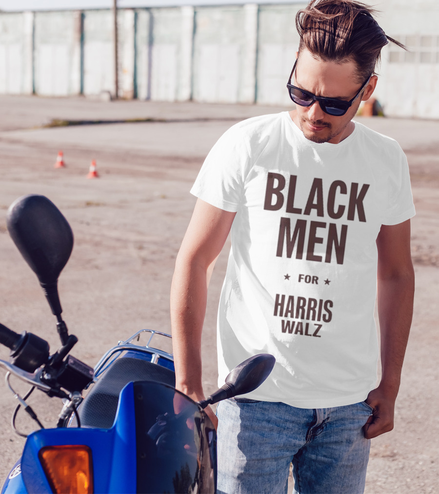 Black Men Supporting Harris Walz Campaign T-Shirt