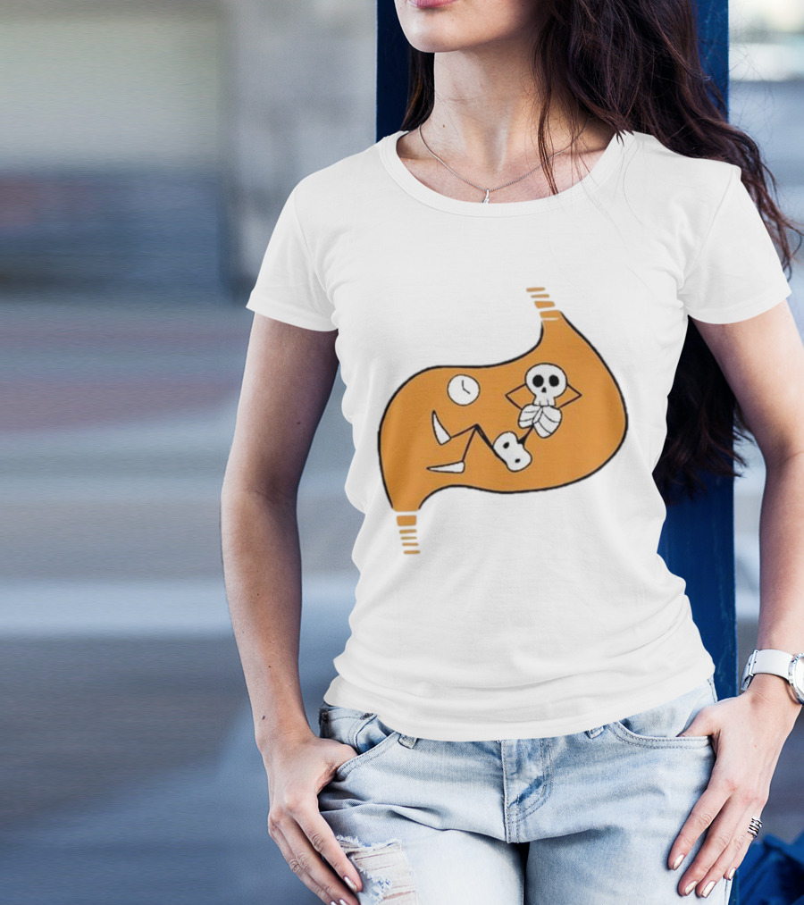 Delicious In Dungeon Meshi Laios Touden Skeleton Relaxing Inside Stomach T-Shirt