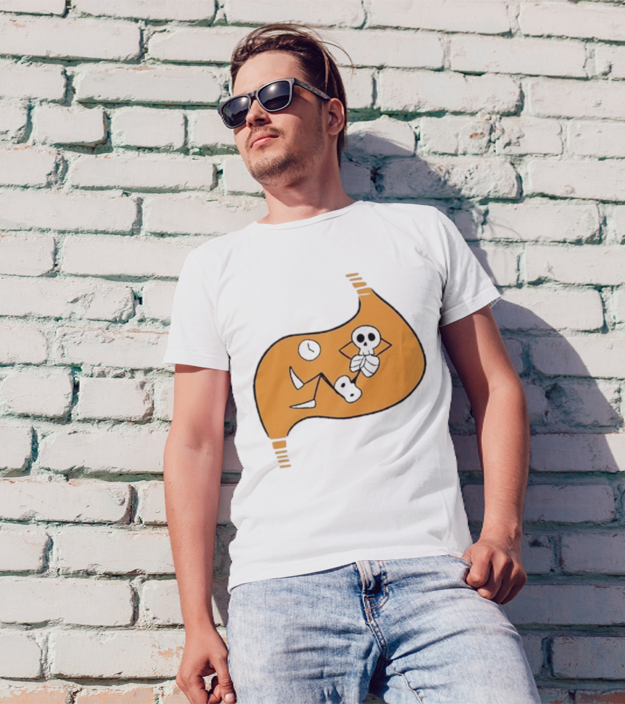 Delicious In Dungeon Meshi Laios Touden Skeleton Relaxing Inside Stomach T-Shirt