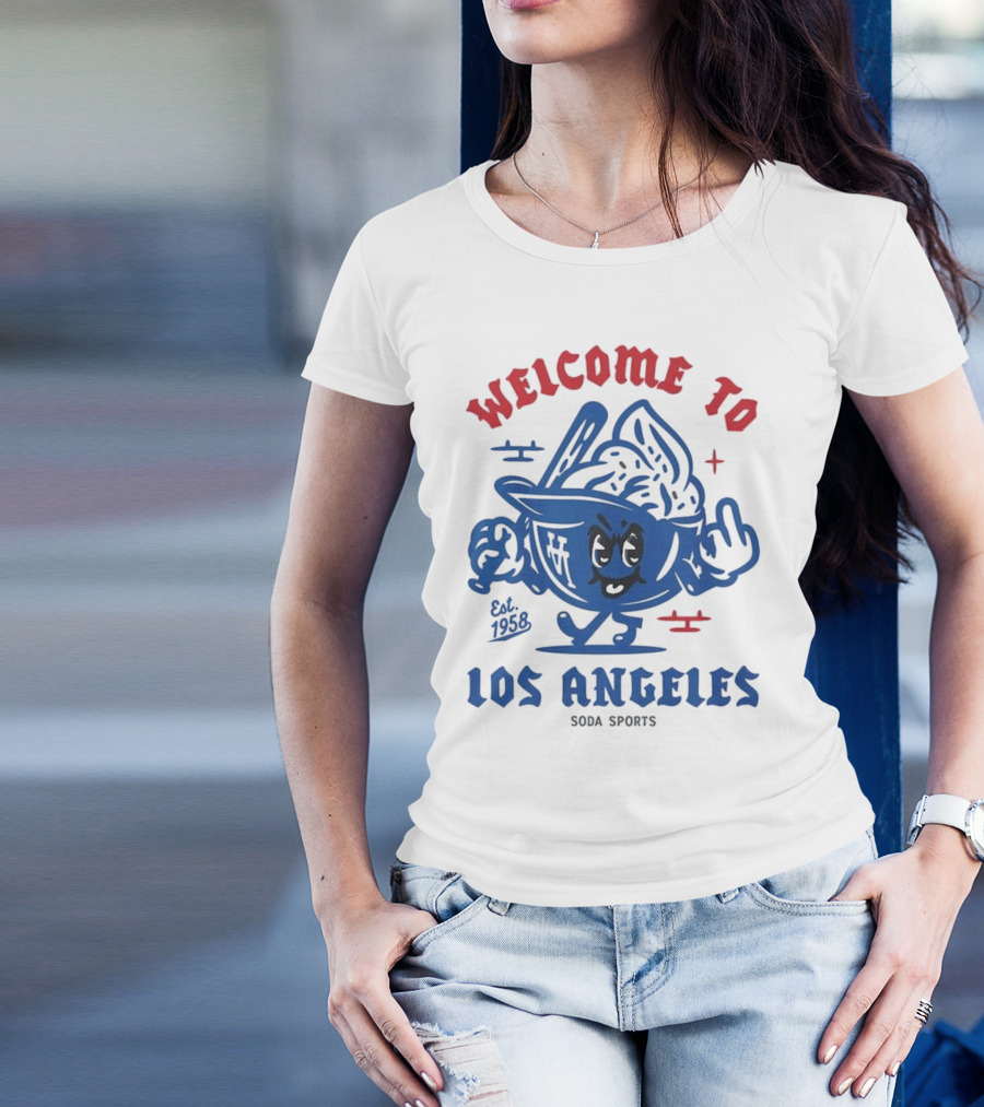 Welcome To Los Angeles Soda Sports Est. 1958 T-Shirt