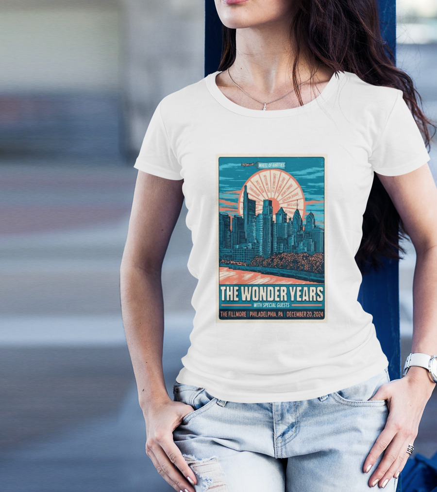 THE WONDER YEARS WITH SPECIAL GUESTS WHEEL OF RARITIES PHILADELPHIA DECEMBER 20 T-Shirt