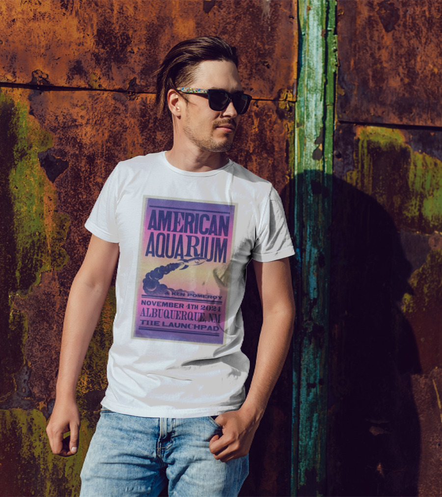American Aquarium With Ken Pomeroy November 4th 2024 Albuquerque NM The Launchpad T-Shirt