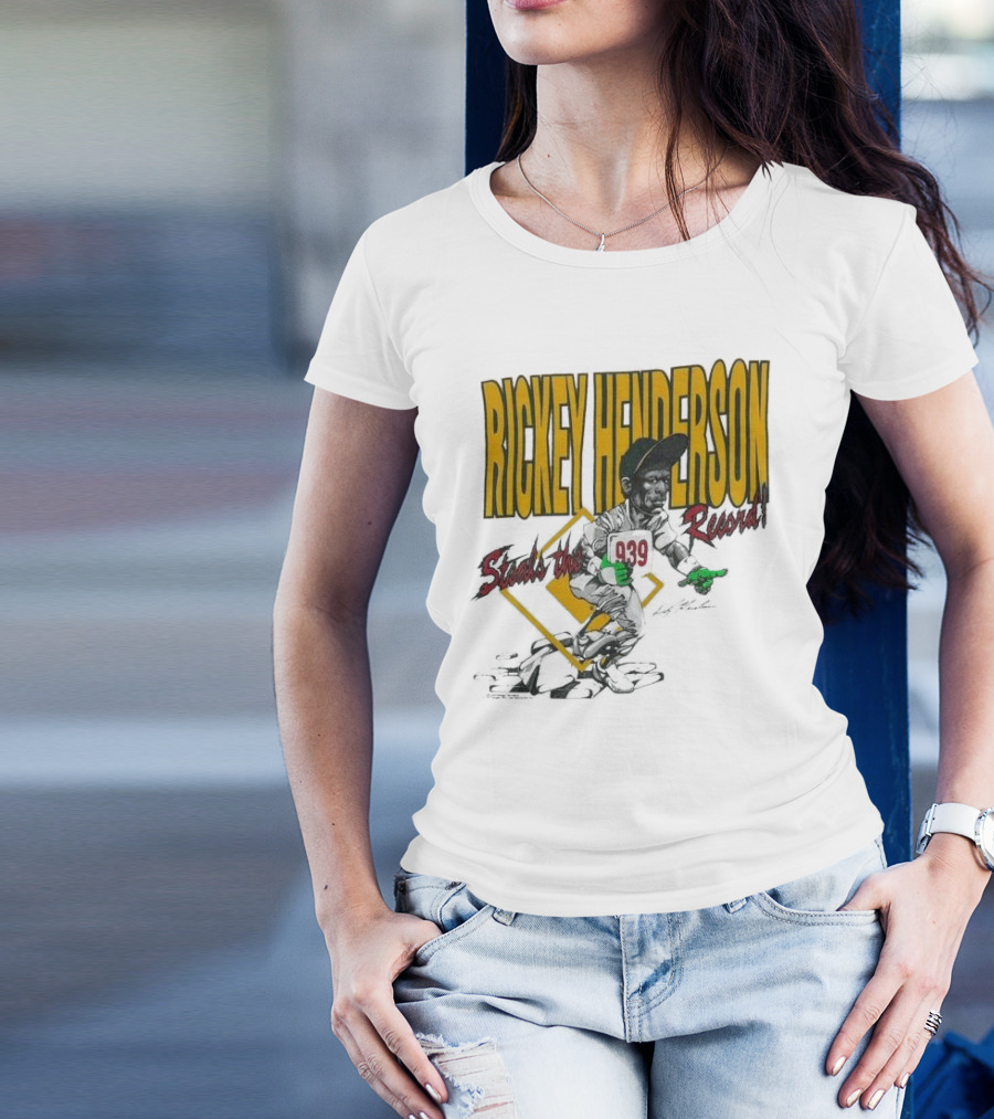 Rickey Henderson Steals The 939 Record T-Shirt