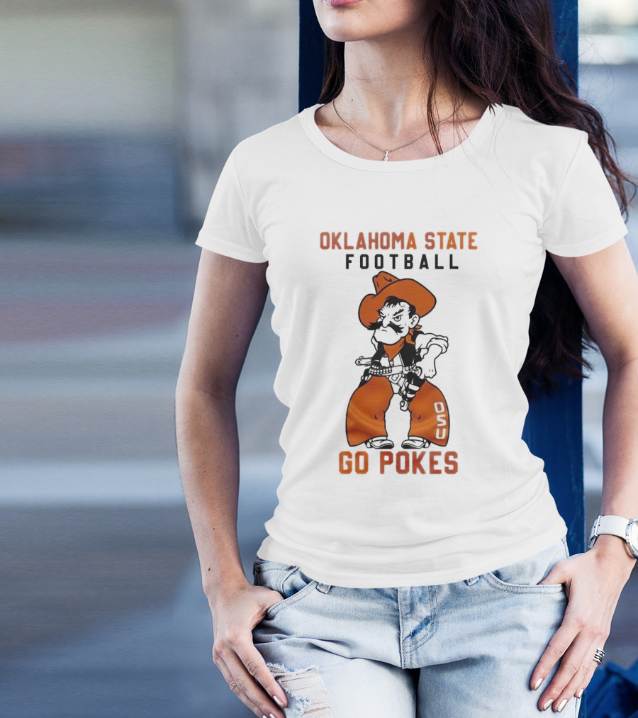 Oklahoma State Football Go Pokes OSU Cowboy T-Shirt