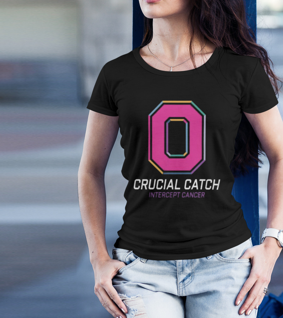 Ohio State Buckeyes 2024 Crucial Catch Intercept Cancer T-Shirt