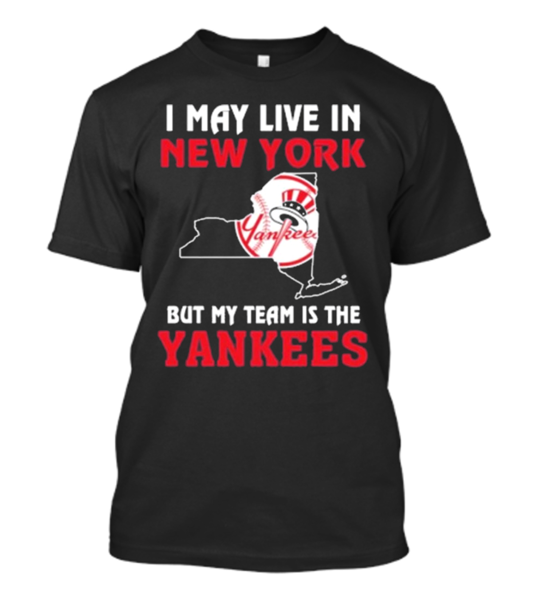 New York Map Design Yankees 2024 Fan T-Shirt