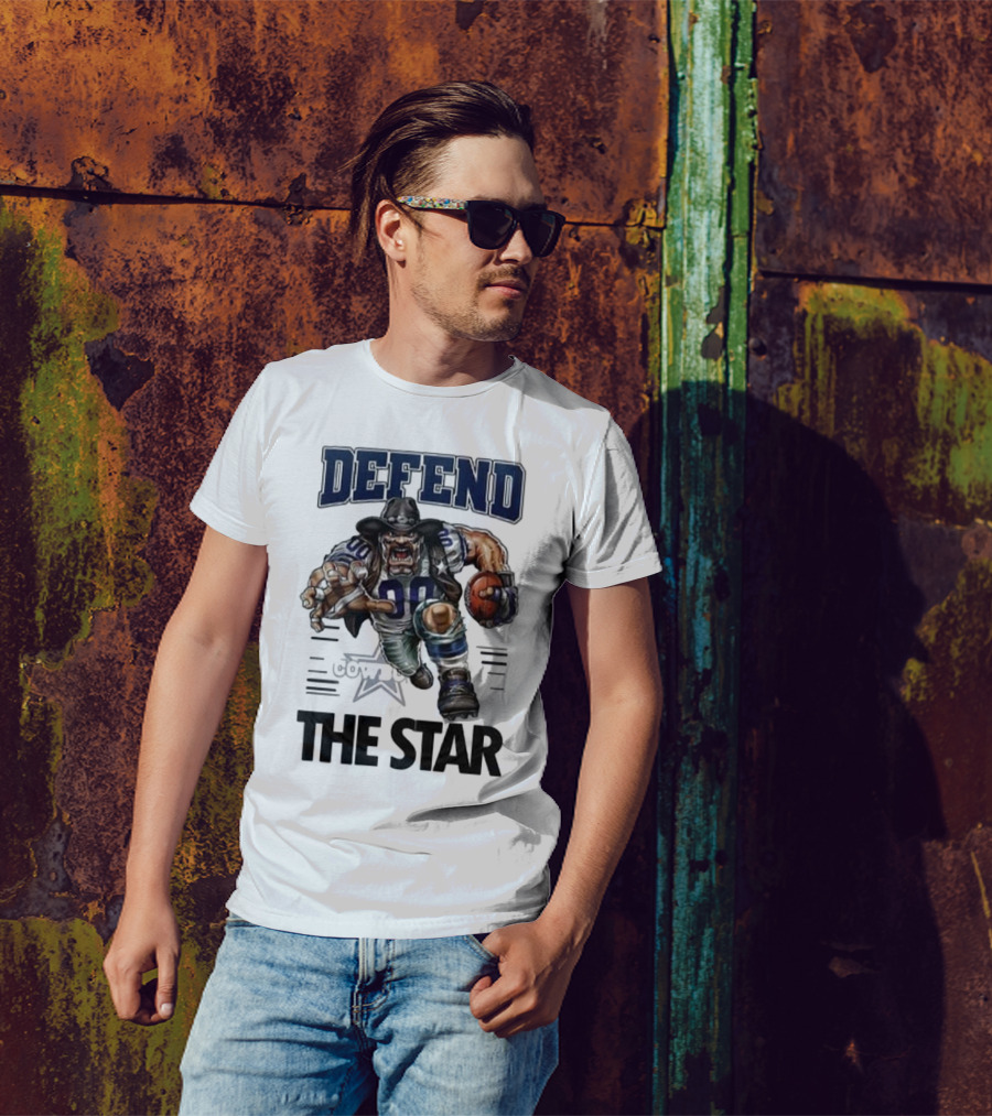 Dallas Cowboys Defend The Star Football Warrior T-Shirt