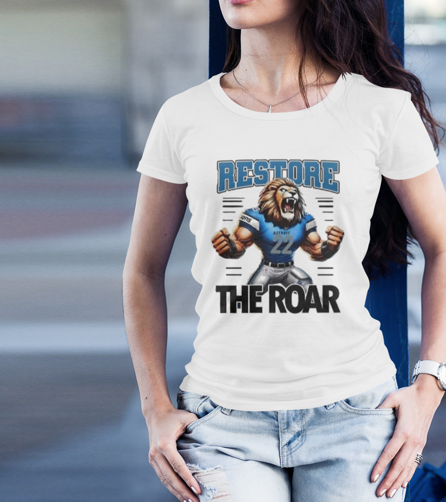 Restore Detroit Lions Pride The Roar T-Shirt