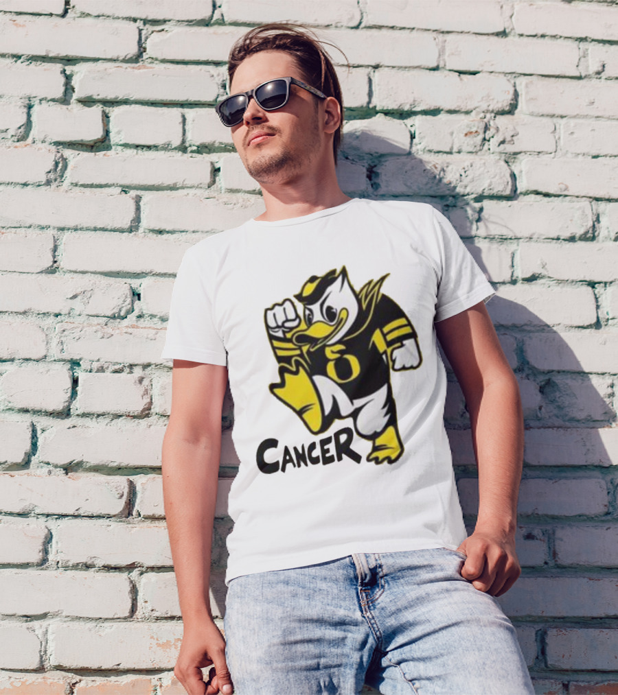 Oregon Ducks Fighting Cancer With Mascot T-Shirt