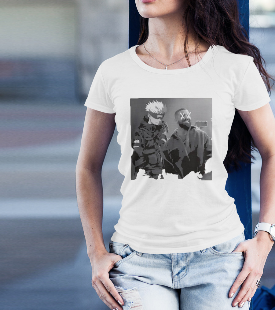 Drake Anime Crossover Gojo Satoru Collaboration Iconic Look T-Shirt