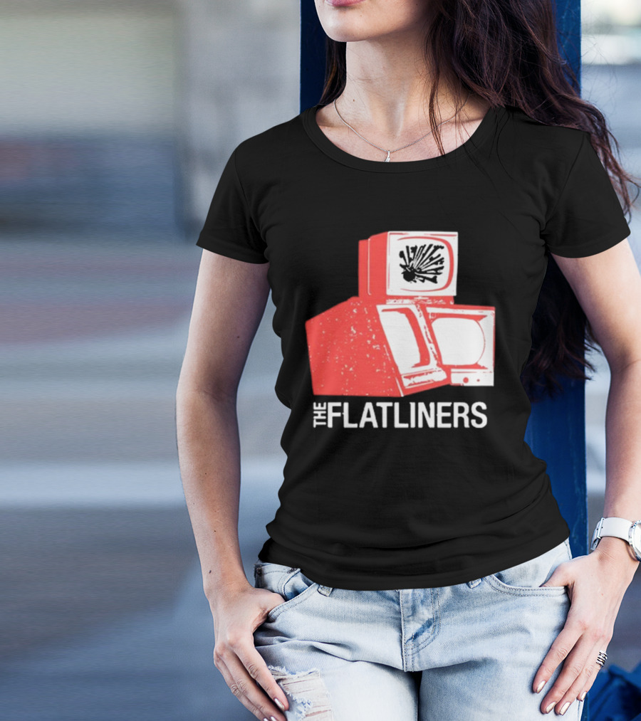 The Flatliners Stacked Static Television Screens T-Shirt