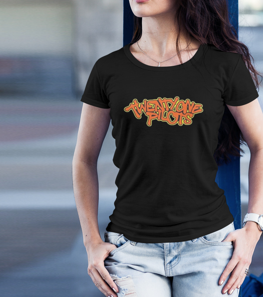Twenty One Pilots Graffiti Text T-Shirt