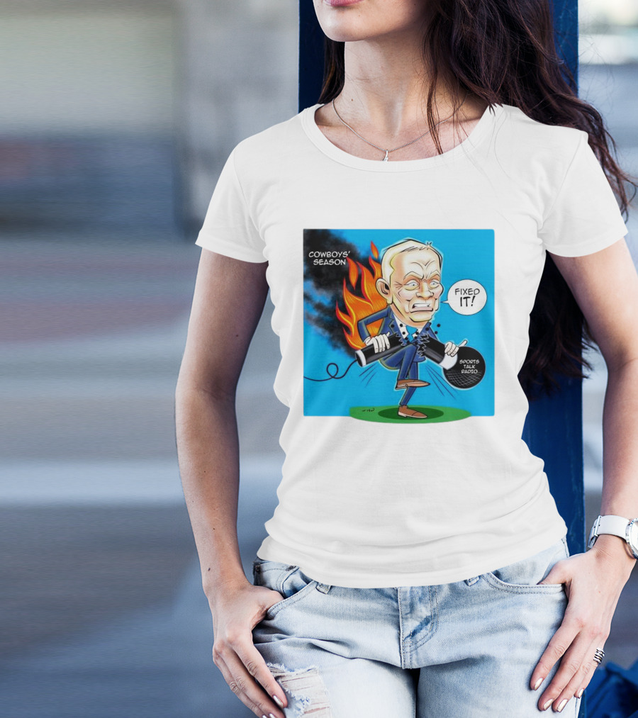 COWBOYS' SEASON FIXED IT SPORTS TALK RADIO CARTOON T-Shirt