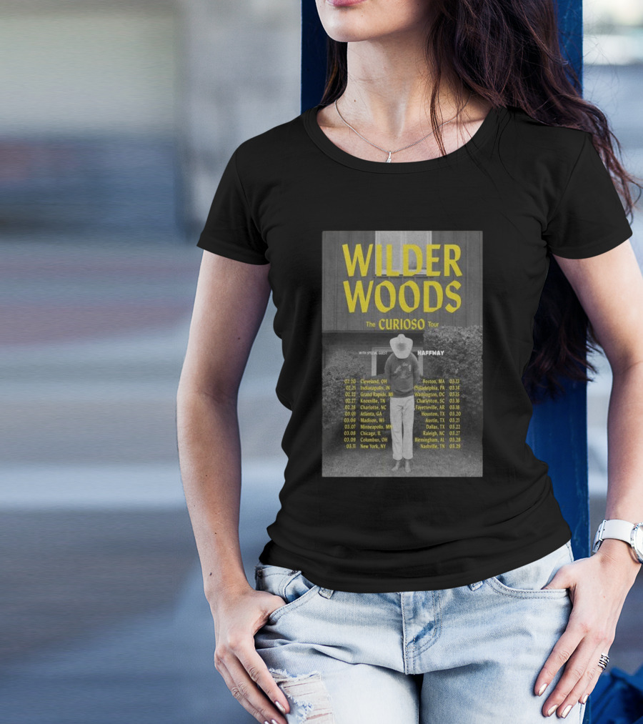 Wilder Woods The Curioso Tour 2025 Cities Dates Haffmay T-Shirt