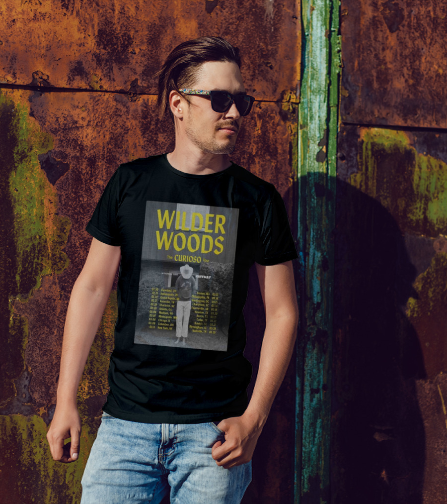 Wilder Woods The Curioso Tour 2025 Cities Dates Haffmay T-Shirt