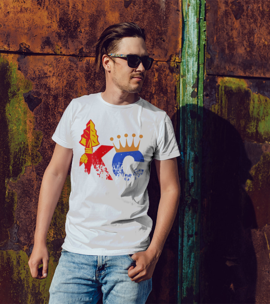 Kansas City Chiefs Arrowhead And Royals Crown KC Combo T-Shirt