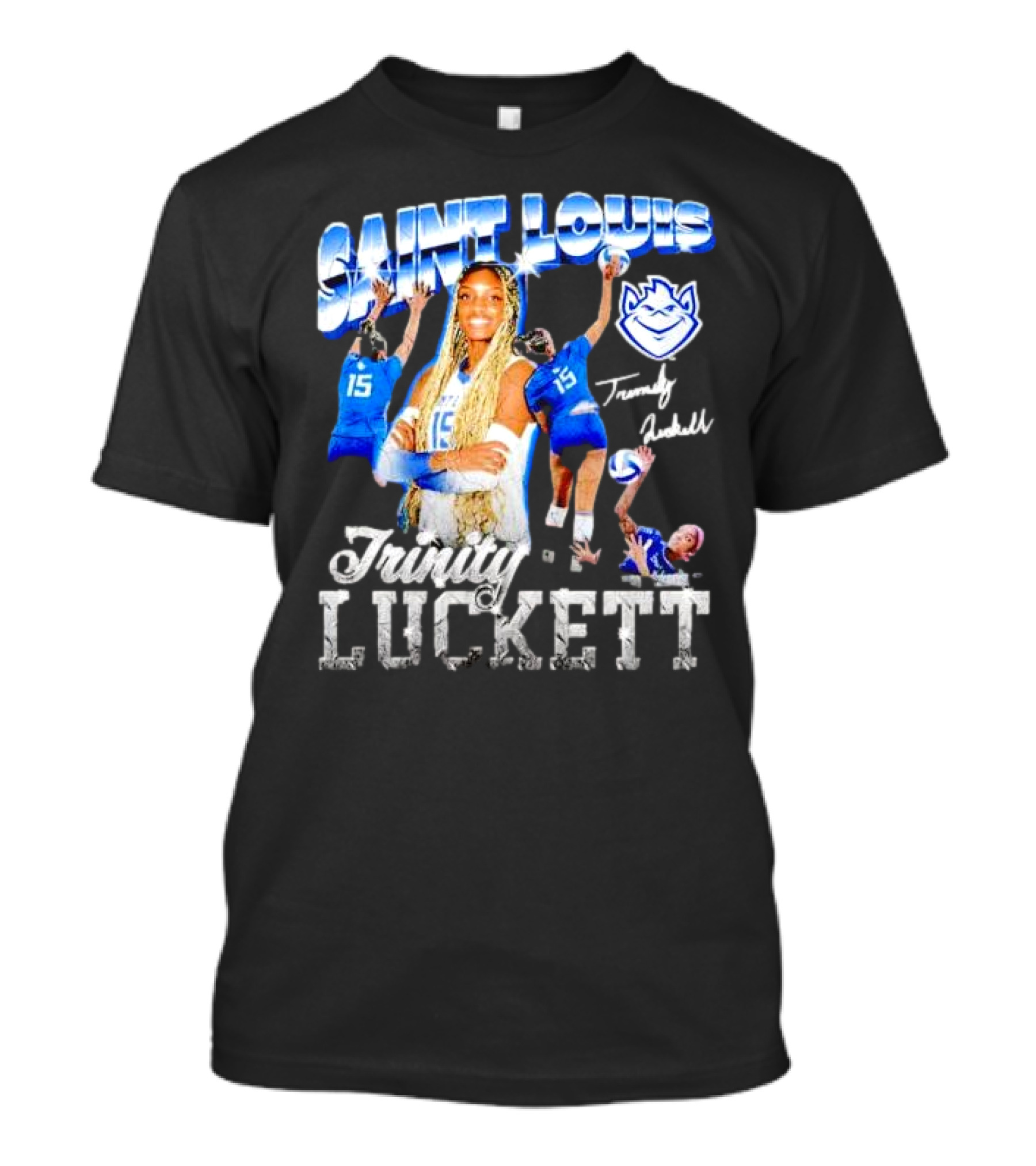 Saint Louis Billikens Trinity Luckett Vintage Sports T-Shirt