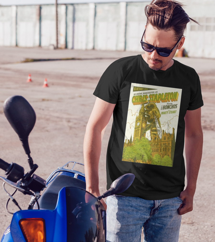 16 October 2024 Chris Stapleton Featuring The Honchos Marty Stuart AO Arena Manchester UK T-Shirt