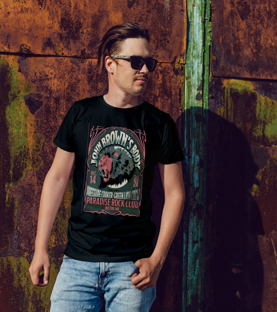John Brown's Body Special Guests Pressure Cooker Green Lion Crew Paradise Rock Club Boston MA Dec 14 T-Shirt