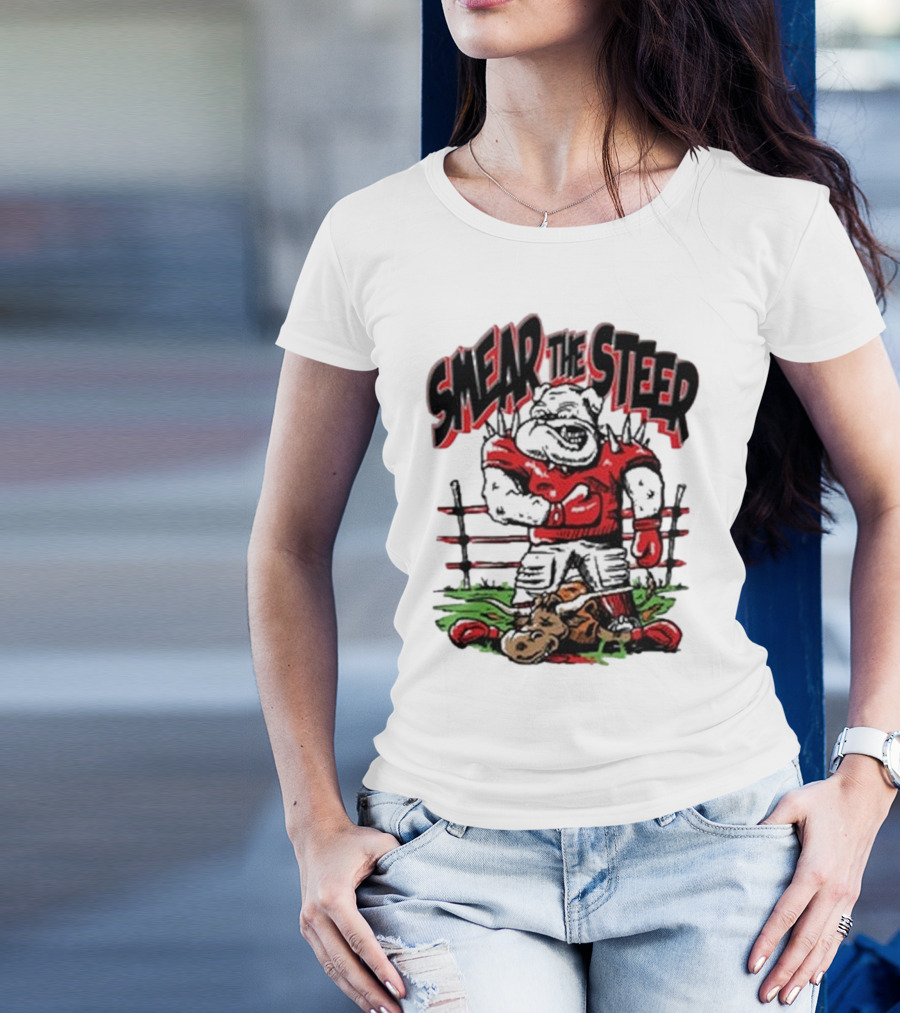 Georgia Bulldog Smear The Steer T-Shirt