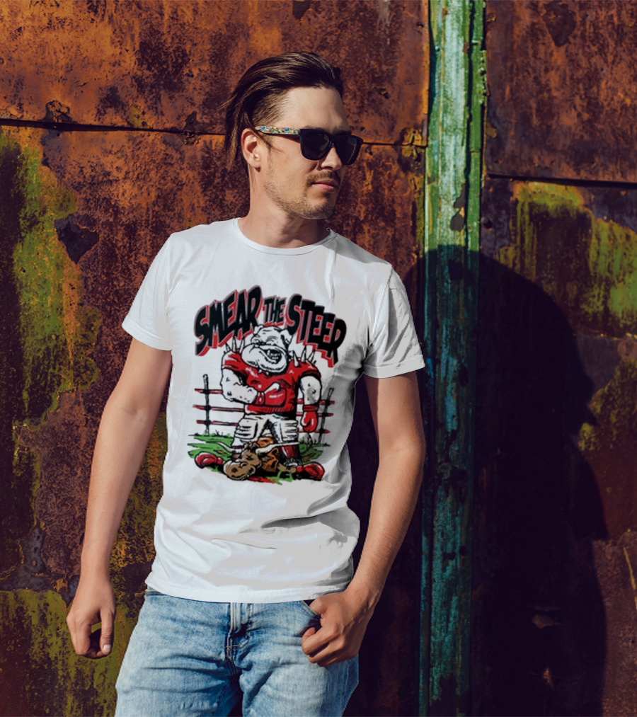 Georgia Bulldog Smear The Steer T-Shirt