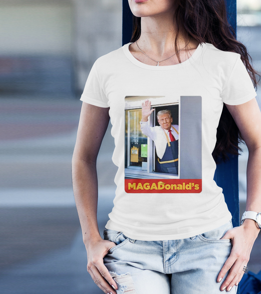 MAGADonald’s Donald Trump Drive-Thru Wave T-Shirt