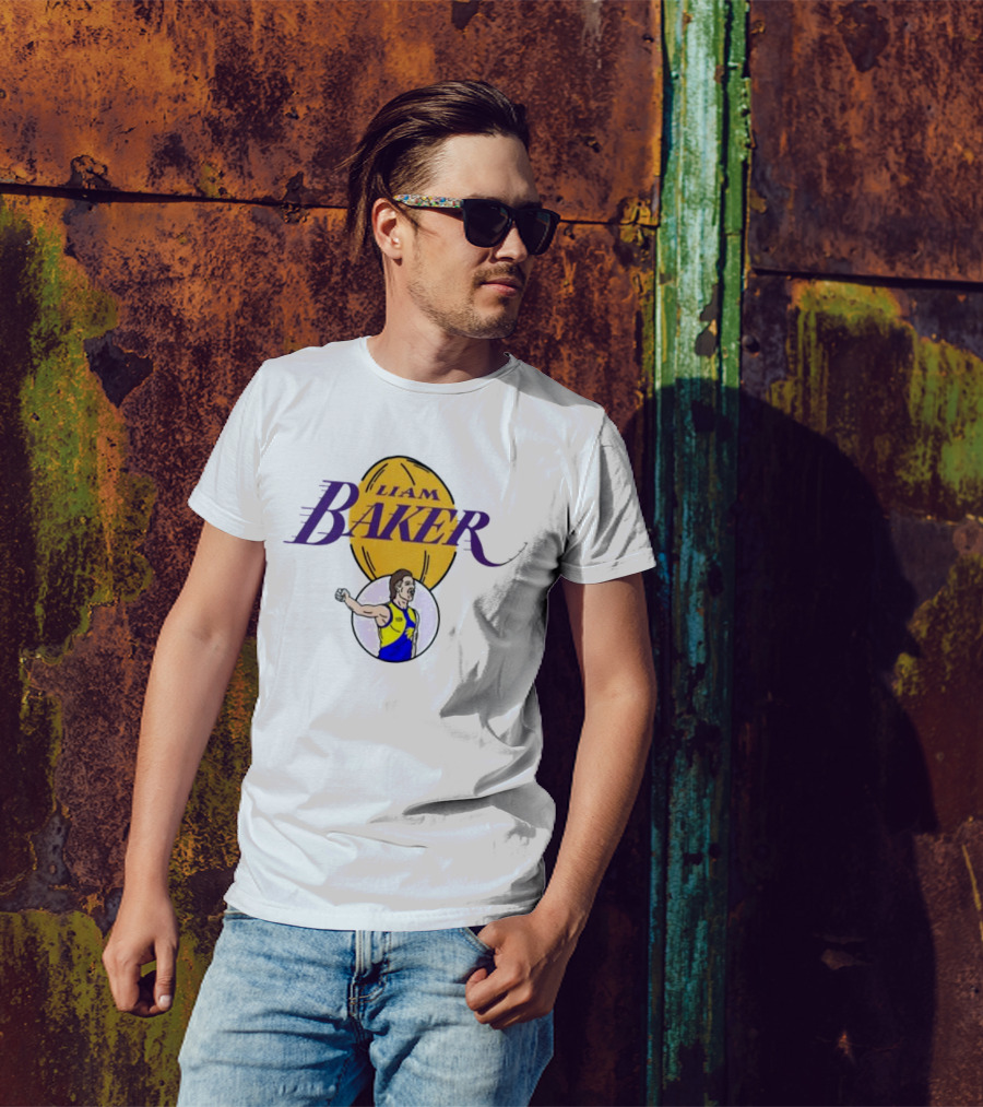 Liam Baker West Coast Eagles Australian Rules Football Themed T-Shirt