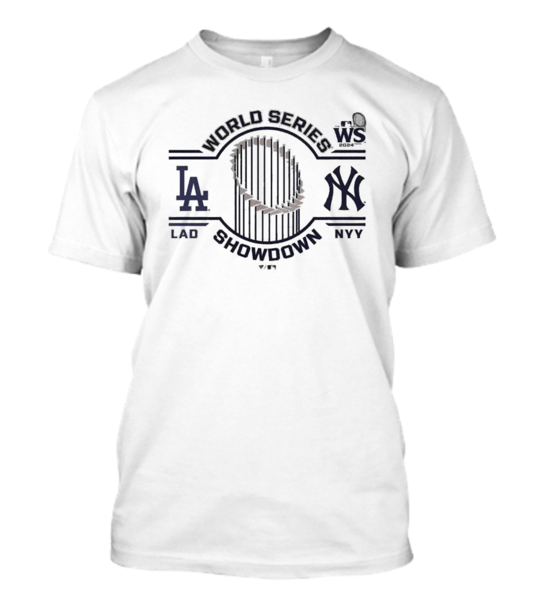 World Series Showdown Los Angeles Dodgers LAD Vs New York Yankees NYY WS T-Shirt
