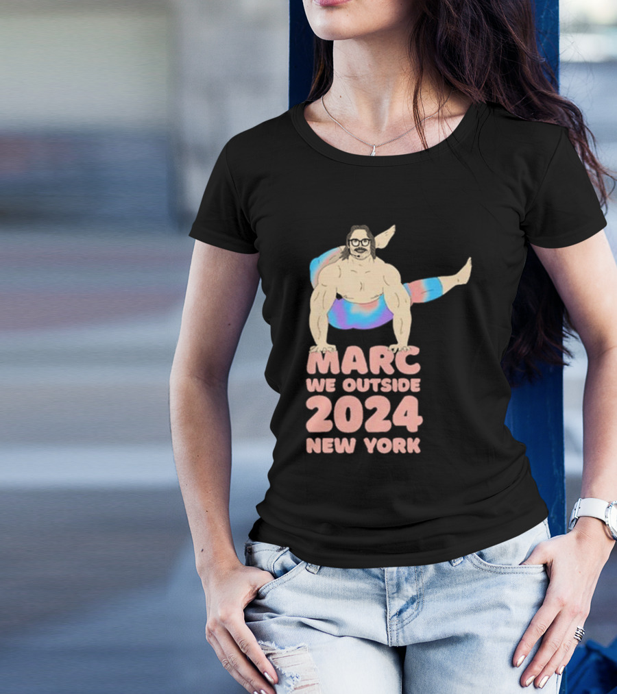 Marc Rebillet We Outside 2024 New York Bodybuilder Pose T-Shirt