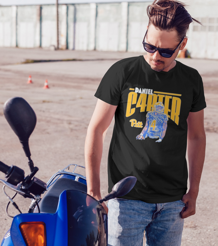 Daniel Carter Pitt Panthers Football Player Cartoon T-Shirt
