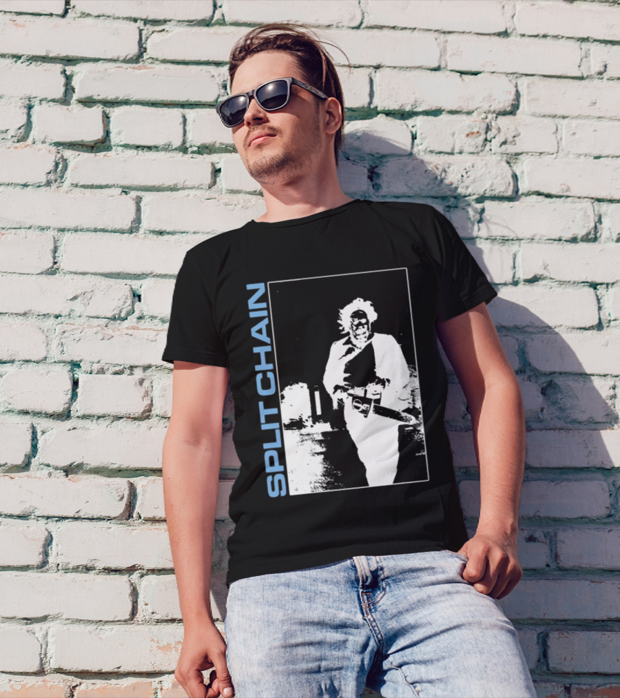SPLIT CHAIN Chainsaw Runner Monochrome T-Shirt