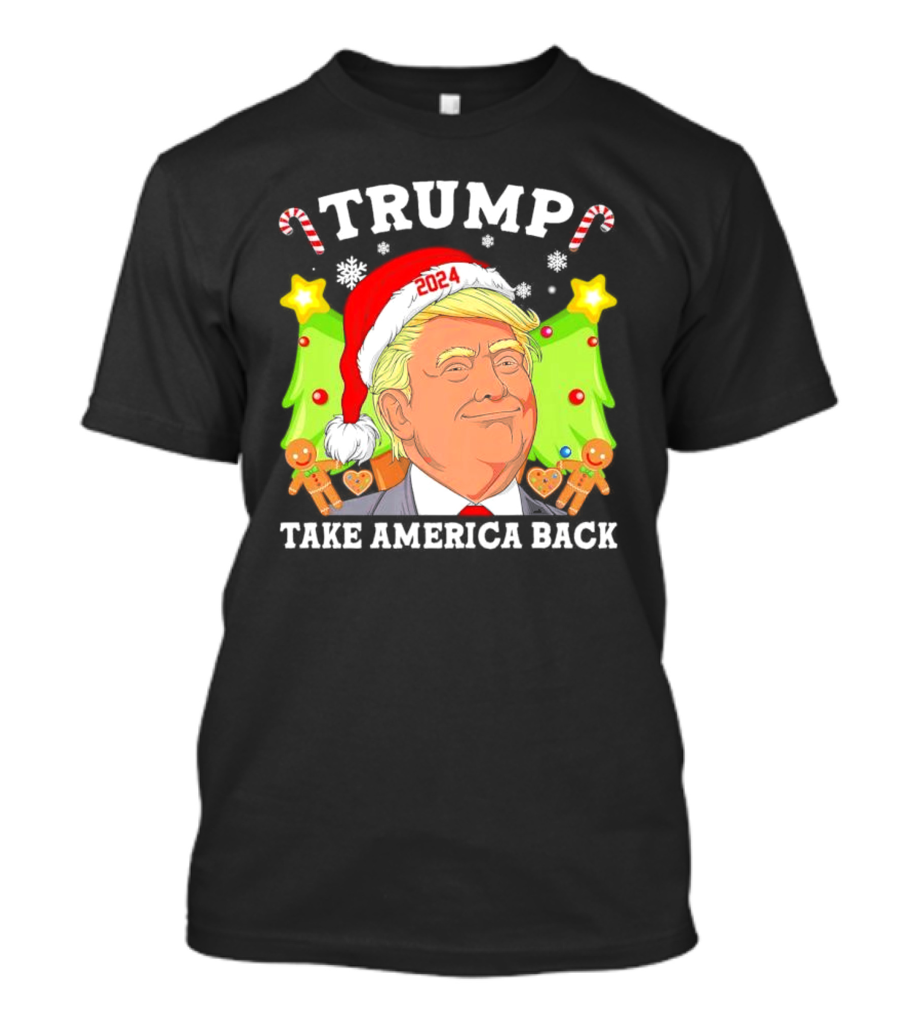 Trump 2024 Santa Christmas Take America Back T-Shirt