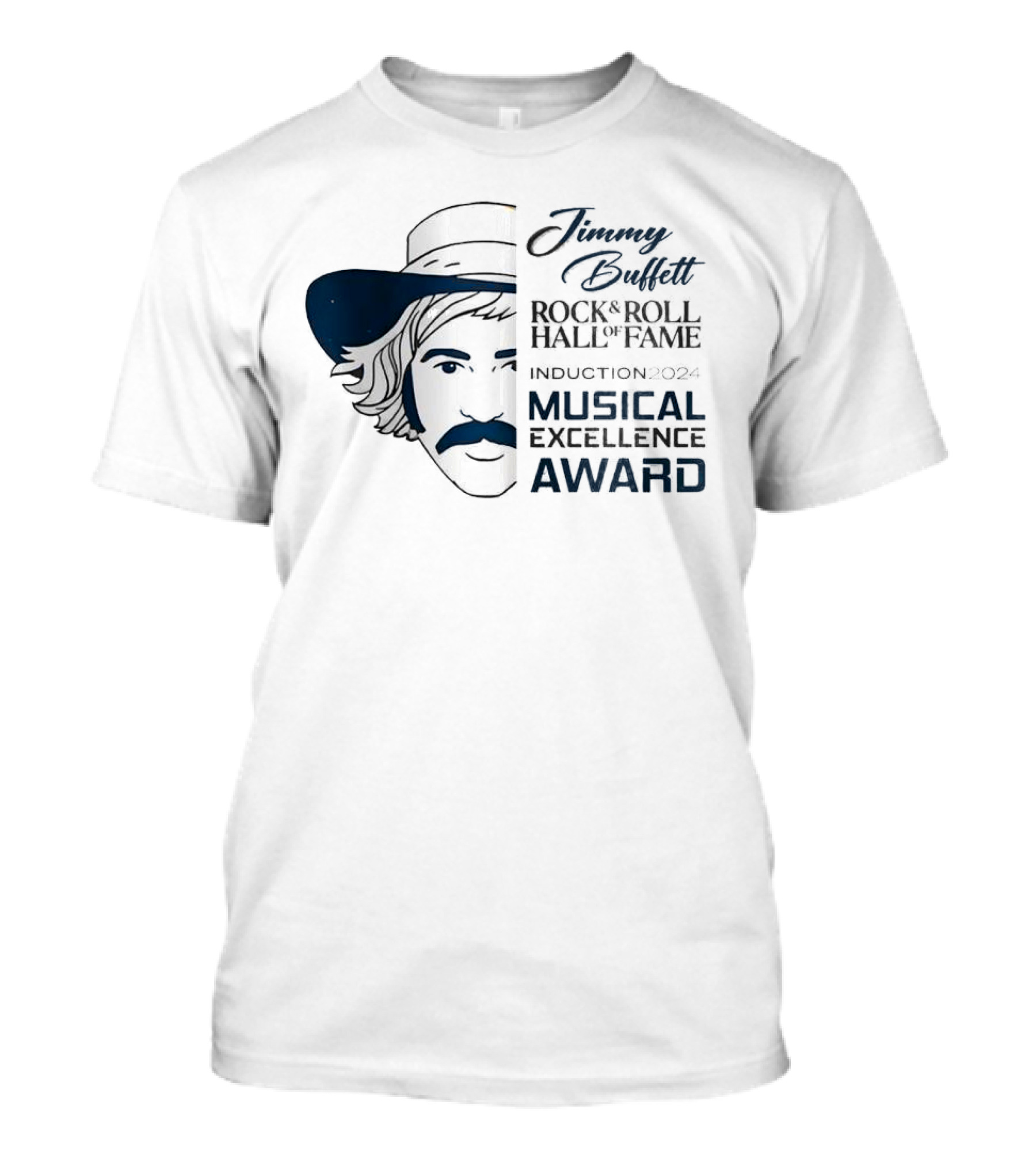 Jimmy Buffett 2024 Rock And Roll Hall Of Fame Induction Musical Excellence Award T-Shirt