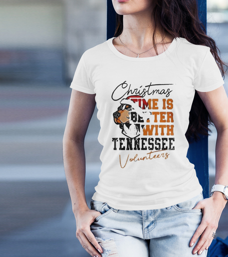 Christmas Time Is Better With Tennessee Volunteers T-Shirt