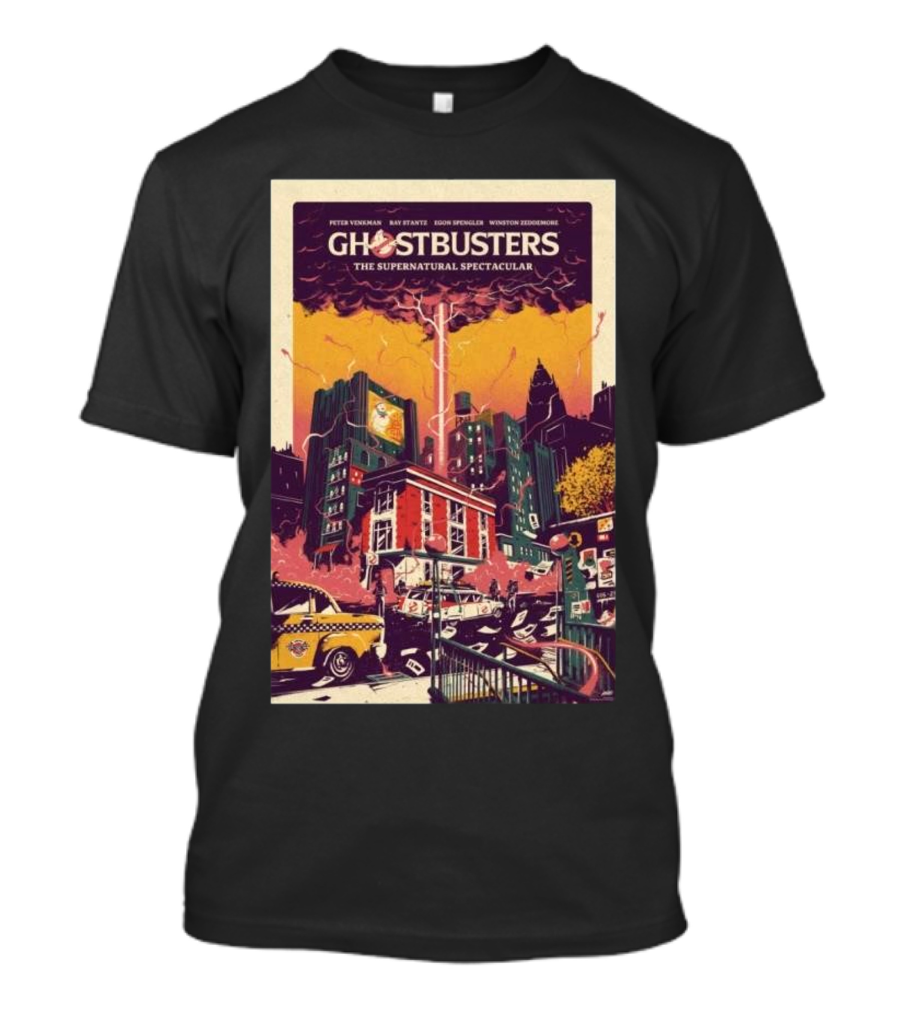 Ghostbusters Supernatural Spectacular New York City T-Shirt