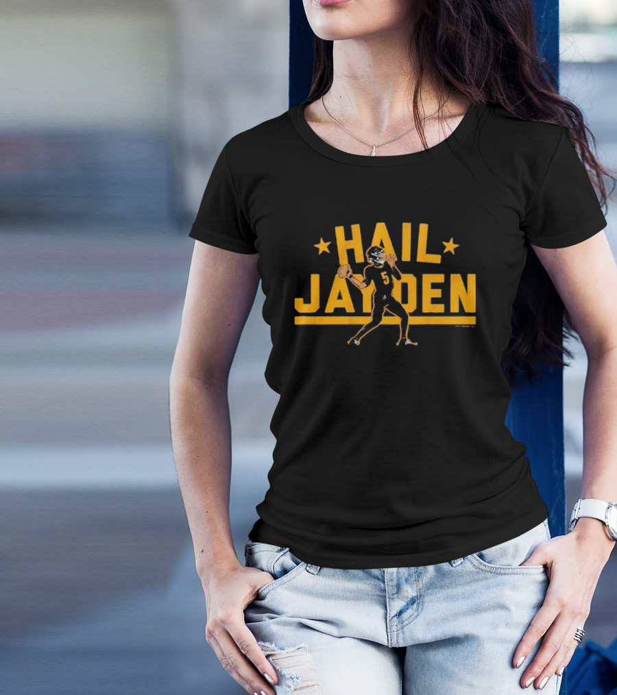 Hail Jayden Daniels Football Washington Commanders T-Shirt