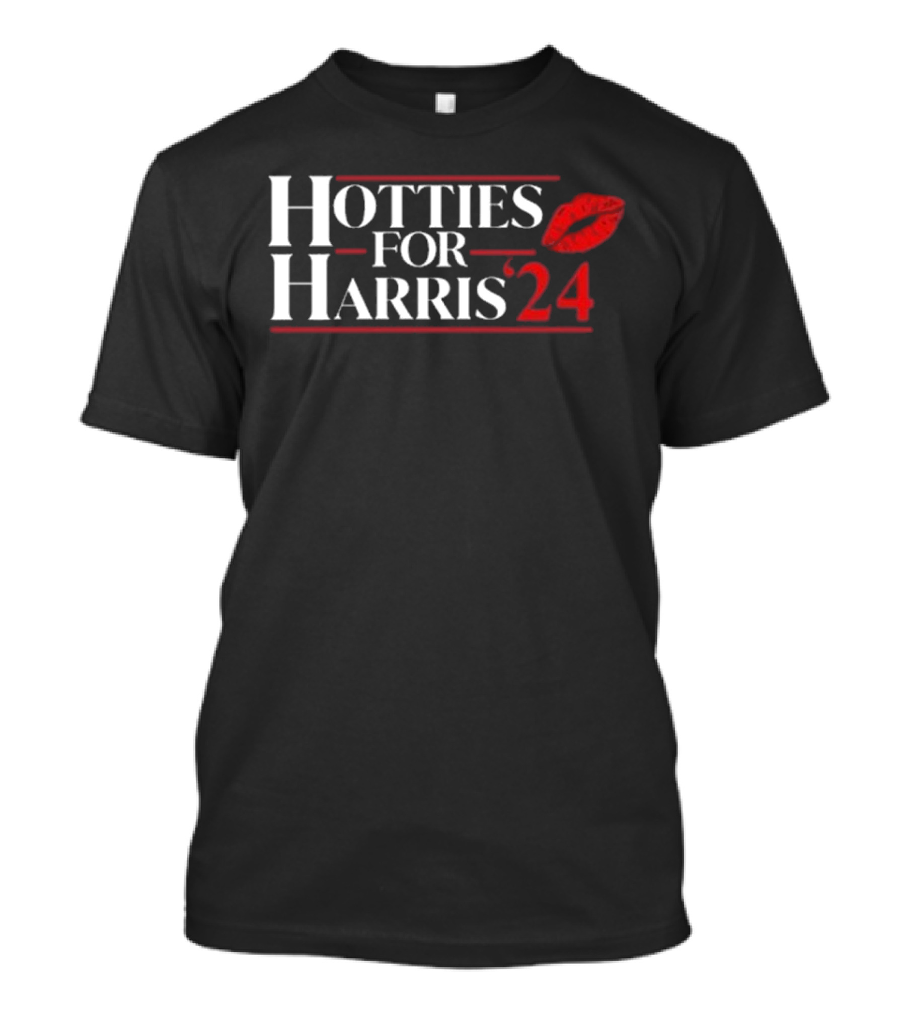 Hotties For Harris 2024 Red Lip T-Shirt