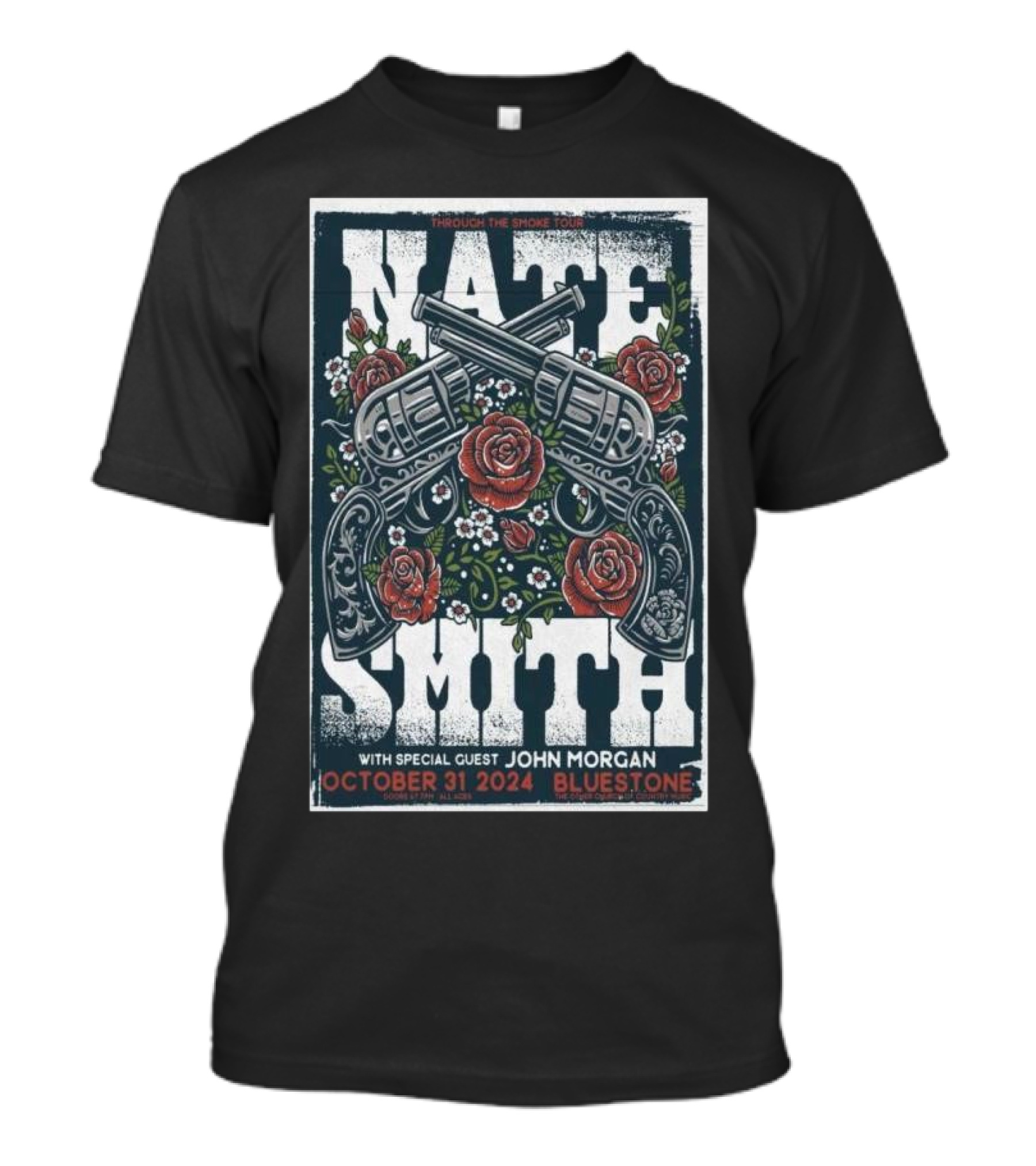 Nate Smith Through The Smoke Tour With Special Guest John Morgan At Bluestone October 31 T-Shirt