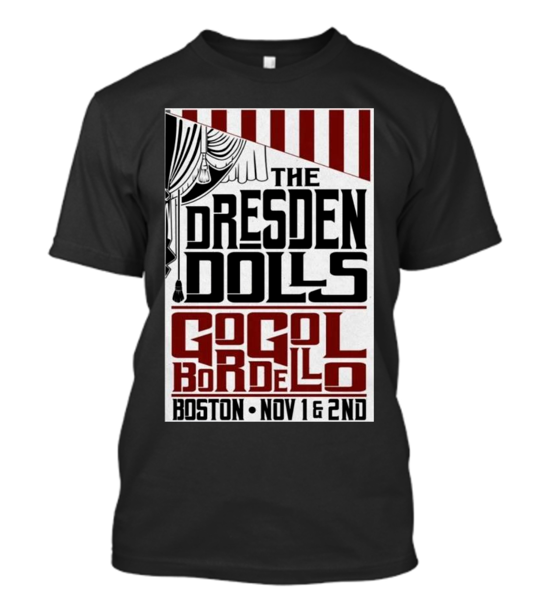The Dresden Dolls Gogol Bordello Boston November 1 And 2 2024 Tour T-Shirt