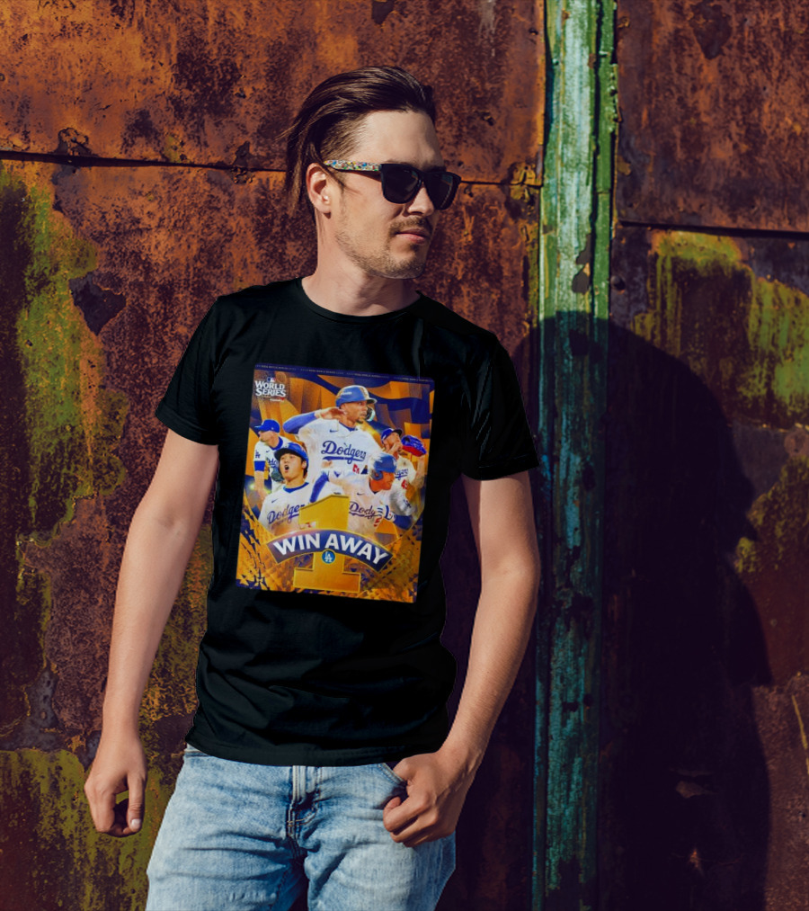 Win Away Los Angeles Dodgers World Series Victory T-Shirt