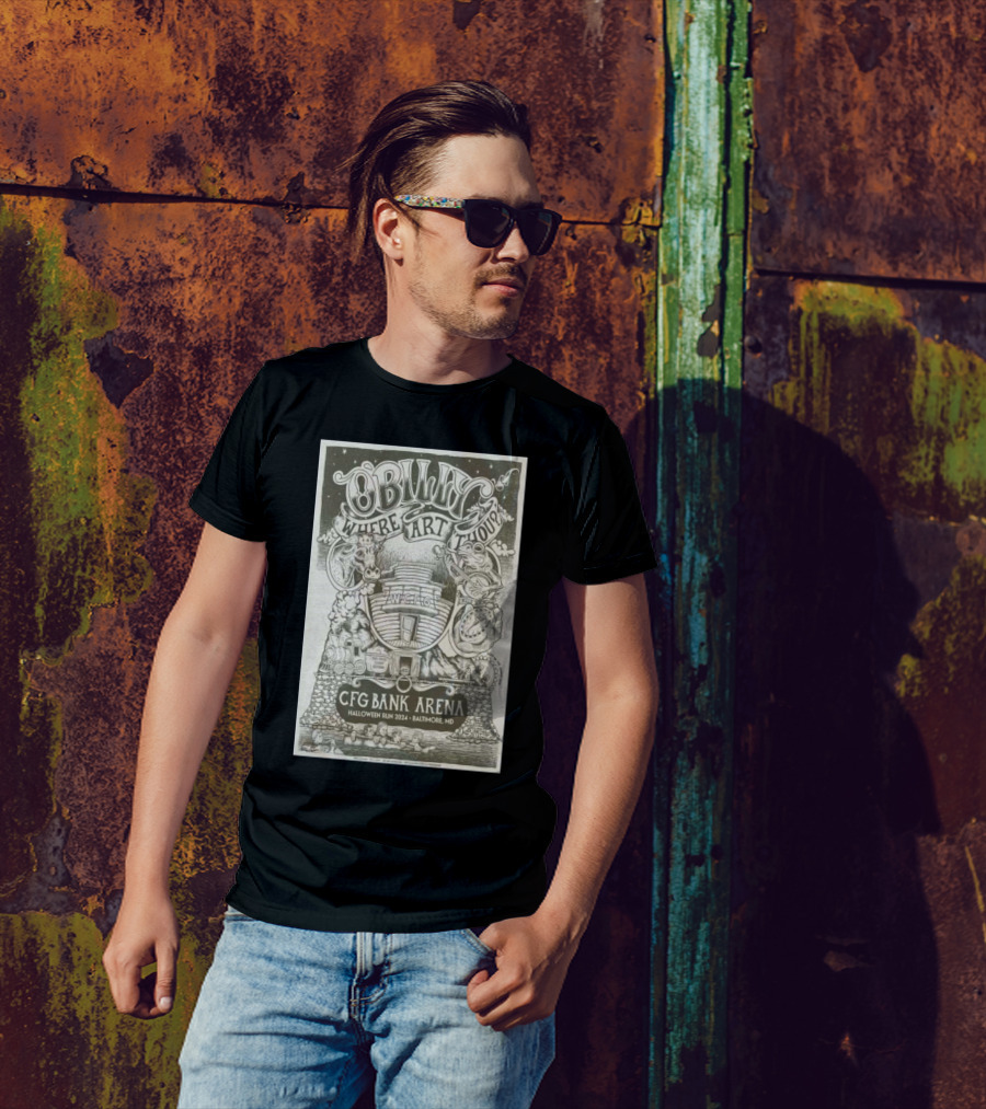 Billy Strings Where Art Thou Tour CFG Bank Arena Halloween Run 2024 Baltimore MD T-Shirt