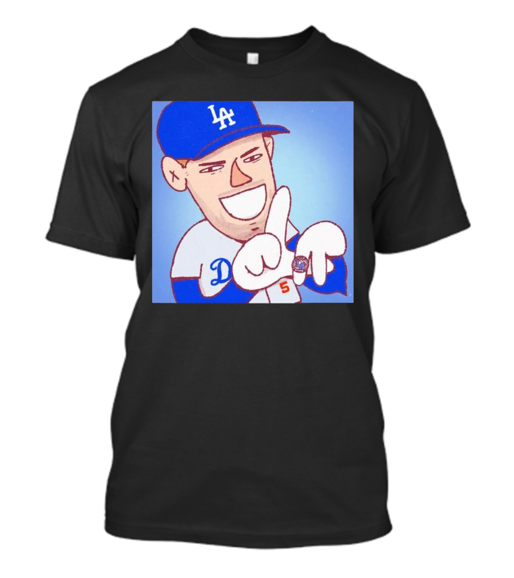 Freddie Freeman MVP 2024 LA Cartoon Dodgers T-Shirt
